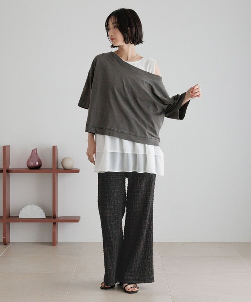 LOWRYS FARM(ローリーズファーム)の「スソレイヤードタンク 494052(タンクトップ・レディース・ホワイト系その他/ホワイト/ホワイト系その他2・FREE)」の10枚目の写真