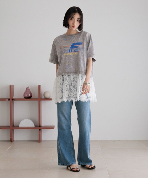 LOWRYS FARM(ローリーズファーム)の「スソレイヤードタンク 494052(タンクトップ・レディース・ホワイト系その他/ホワイト/ホワイト系その他2・FREE)」の20枚目の写真