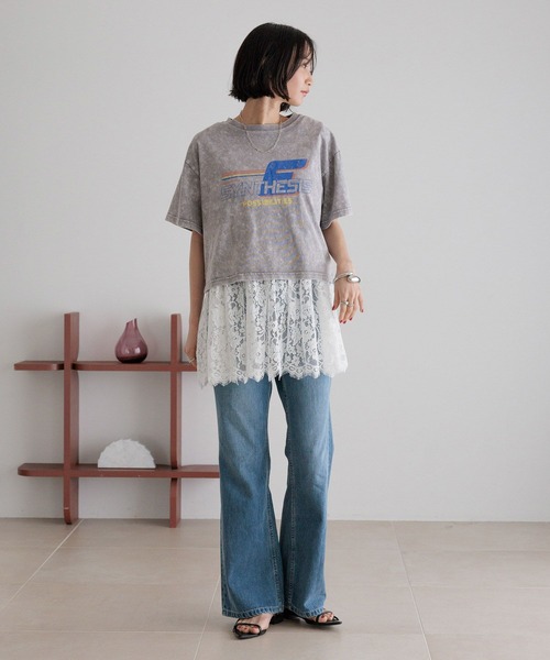 LOWRYS FARM(ローリーズファーム)の「スソレイヤードタンク 494052(タンクトップ・レディース・ホワイト系その他/ホワイト/ホワイト系その他2・FREE)」の21枚目の写真