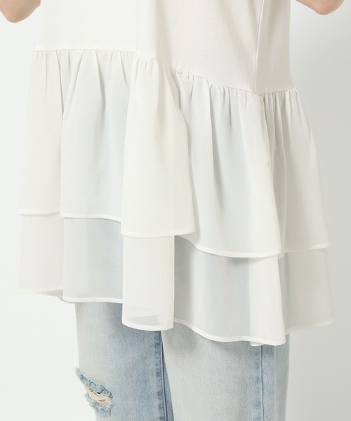 LOWRYS FARM(ローリーズファーム)の「スソレイヤードタンク 494052(タンクトップ・レディース・ホワイト系その他/ホワイト/ホワイト系その他2・FREE)」の5枚目の写真