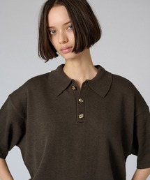 ONCILY(IVF[)25ss SILVER BUTTON POLO SHIRT / Vo[{^|Vc(|Vc)