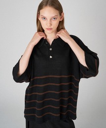 ONCILY(IVF[)25ss SILVER BUTTON POLO SHIRT / Vo[{^|Vc(|Vc)