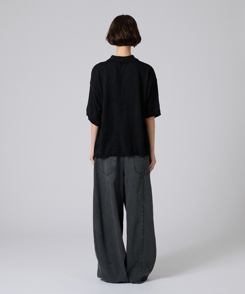 ONCILY(オンシェリー)の「25ss SILVER BUTTON POLO SHIRT / シルバーボタンポロシャツ(ポロシャツ・メンズ・ネイビー/ブラック/アイボリー/チャコールグレー/ブルー/ダークブラウン/ピンク/ライトブルー/ブルーグリーン/その他/グレー/ナチュラル・LARGE/SMALL/MEDIUM)」の22枚目の写真