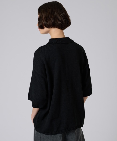 ONCILY(オンシェリー)の「25ss SILVER BUTTON POLO SHIRT / シルバーボタンポロシャツ(ポロシャツ・メンズ・ネイビー/ブラック/アイボリー/チャコールグレー/ブルー/ダークブラウン/ピンク/ライトブルー/ブルーグリーン/その他/グレー/ナチュラル・LARGE/SMALL/MEDIUM)」の19枚目の写真