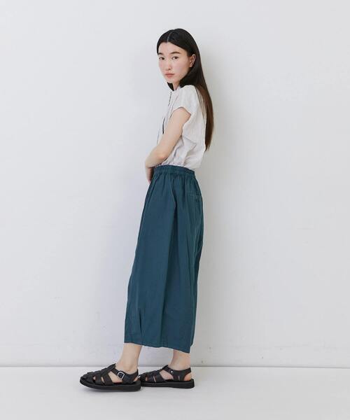 conges payes ADIEU TRISTESSE(コンジェ ペイエ アデュートリステス)の「ワイドサルエルパンツ(その他パンツ・レディース・インディゴブルー/グリーン/ブラウン/ブラック・38)」の6枚目の写真