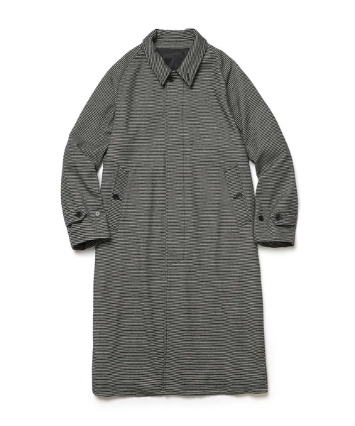 MR.OLIVE（ミスターオリーブ）の「PERSIL MOLE CHECK / BALMACAAN COAT（ステンカラーコート・メンズ・ブラック系その他/ネイビー・SMALL/MEDIUM/LARGE）」の8枚目の写真