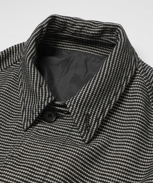 MR.OLIVE（ミスターオリーブ）の「PERSIL MOLE CHECK / BALMACAAN COAT（ステンカラーコート・メンズ・ブラック系その他/ネイビー・SMALL/MEDIUM/LARGE）」の5枚目の写真
