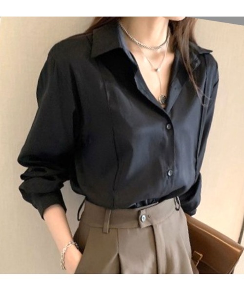 LAUTRE COTE(ロウトレコウト)の「レギュラーカラーシャツ(シャツ/ブラウス・レディース・ホワイト/ブラック/ブルー・LARGE/MEDIUM/X-LARGE)」の9枚目の写真