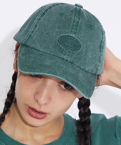 Dickies(ディッキーズ)の「【DICKIES/ディッキーズ】コットンキャップ/80972900/カジュアル/コットン100/ワンポイント/ユニセックス【WEB限定】(キャップ・レディース・グリーン/ブラウン/ブルー/ブラック/アイボリー・フリー)」の4枚目の写真