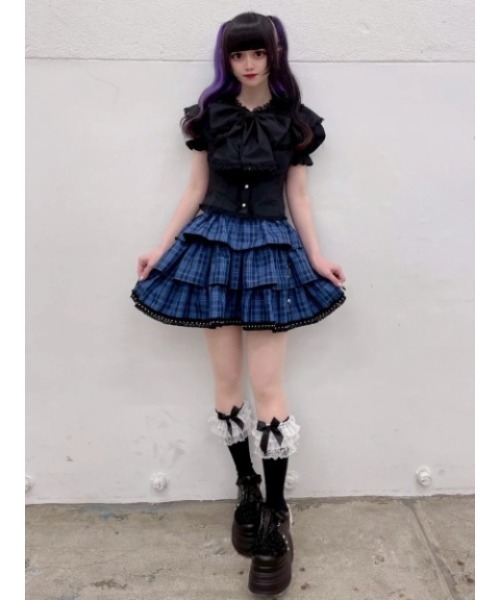 Jamie エーエヌケー（ジェイミーエーエヌケー）の「ケープゴシックブラウス（シャツ/ブラウス・レディース・ブラック/ホワイト・M）」の12枚目の写真