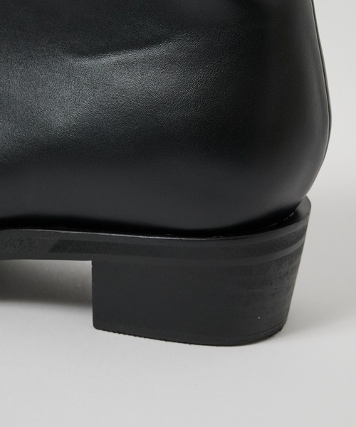 STUDIOUS(ステュディオス)の「SQUARE TOE CHELSEA BOOTS(ブーツ・メンズ・ブラック・1/2/3)」の8枚目の写真