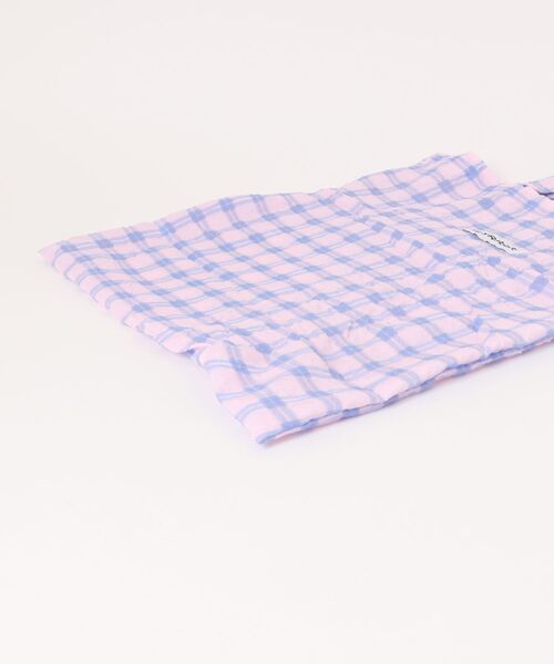 VIBGYOR(ヴィブジョー)の「Liaa/くしゅくしゅ チェック トートバッグ A18629(トートバッグ・レディース・パープル/グリーン/ホワイト/ピンク・FREE)」の12枚目の写真