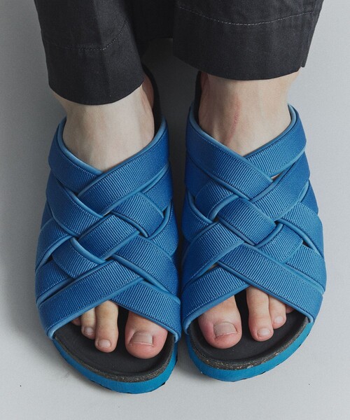PUBLIC TOKYO（パブリックトウキョウ）の「メッシュコルクベッドサンダル（サンダル・メンズ・ブルー/グレイッシュベージュ/ブラック・1/2）」の18枚目の写真