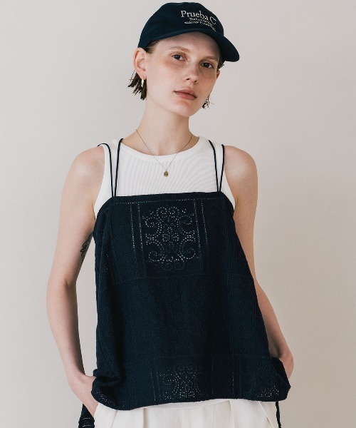 tシャツ CUTWORK LACE CAMI/カットワークレースキャミ レディース CUTWORK LACE CAMI/カットワークレースキャミ（Tシャツ