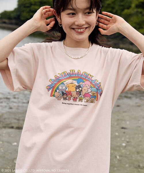tシャツ SANRIO/サンリオ 「サイズ展開追加」サンリオキャラクターズ レインボーロックＴシャツ レディース FREAK'S STORE/＜サイズ展開追加＞サンリオキャラクターズ
