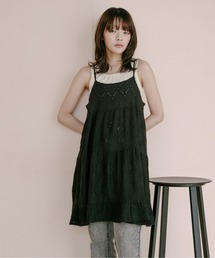 PILIT | カットレース ティアードキャミワンピース(ワンピース)