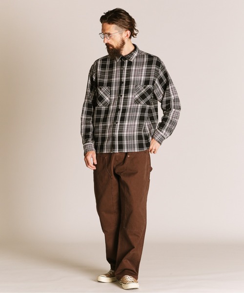 セール】Schott/ショット/PLAID CF LS SHIRT/プレイド コットン
