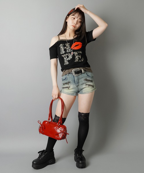 ❣️Ruby ❣️(^_−)−☆様　ボストンバッグ(M)その他 セール】合皮ボストンバッグ/サイドレースアップ（ボストン