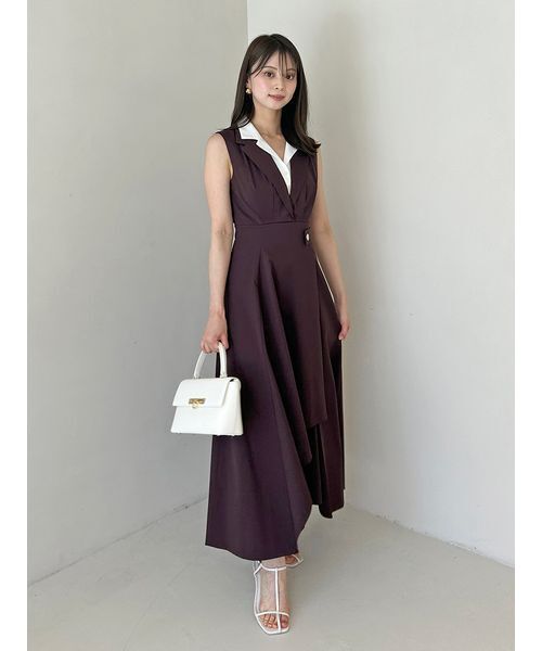 新作新品タグ付き　スナイデル♡ レイヤードカラーワンピース レイヤードカラーワンピース(マキシ・ロングワンピース