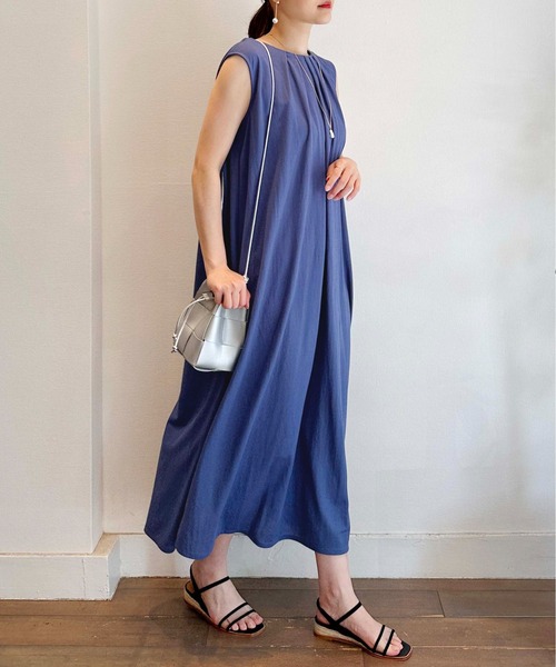 ★未使用★un dix cors ブラウンオフショルダーリネンワンピース ☆未使用☆un dix cors ブラウンオフショルダーリネンワンピース