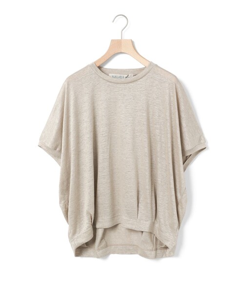 MidiUmi / ミディウミ MidiUmi リネンコクーンプルオーバー セール】MidiUmi リネンコクーンプルオーバー（Tシャツ