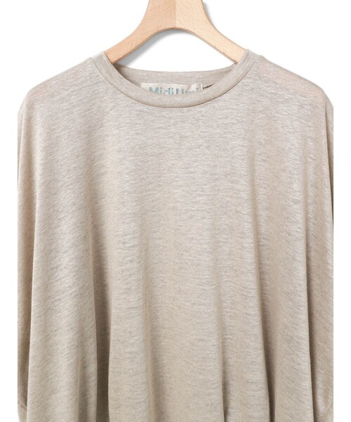 MidiUmi(ミディウミ)の「MidiUmi リネンコクーンプルオーバー(Tシャツ/カットソー・レディース・ブラック系その他2/ホワイト/ベージュ・FREE)」の9枚目の写真