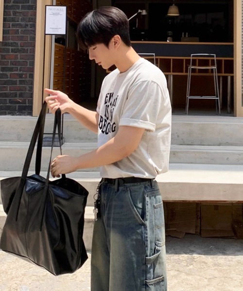 NOWLE(ノウル)の「【NOWLE】ウェーブ グラフィティ メッセージ プリント 半袖 Tシャツ(Tシャツ/カットソー・メンズ・グレー・LARGE/MEDIUM/X-LARGE)」の10枚目の写真