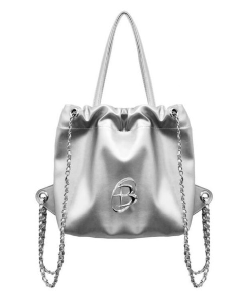 BLACKPURPLE(ブラックパープル)の「【BLACK PURPLE】Muffin Multi-Bag / 【ブラックパープル】マフィンマルチバックパック(バックパック/リュック・メンズ・シルバー/ブラック・ONE SIZE)」の13枚目の写真