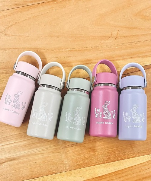 SUPER HAKKA×Hydro Flask フラワーラビットプリント ステンレス