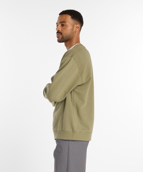 NEW BALANCE（ニューバランス）の「Numeric フレンチテリースウェットクルー（スウェット・メンズ・カーキ・X-LARGE/LARGE/MEDIUM/SMALL）」の4枚目の写真