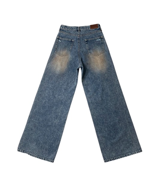 ACLENT(アクレント)の「ダブルニーワイドストレートJ/Wデニムパンツ(デニムパンツ・レディース・ブルー・SMALL/MEDIUM)」の21枚目の写真