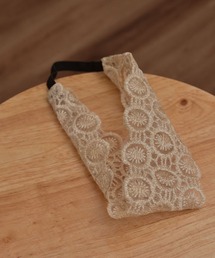 VIBGYOR Women | 【resonance】レース刺繍 クラシカルデザイン ヘアバンド【7パターン展開/オケージョン】(ヘアバンド)