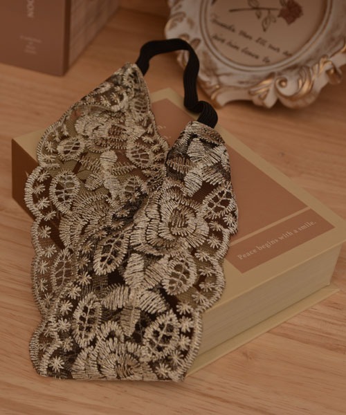 VIBGYOR Women（ヴィブジョー　ウィメン）の「【resonance】レース刺繍 クラシカルデザイン ヘアバンド【7パターン展開/オケージョン】（ヘアバンド・レディース・その他4/その他7/その他6/その他1/その他2/その他3/その他5・FREE）」の11枚目の写真