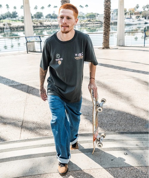 売れ筋商品|||ボルコム Tシャツ レディース トップス FILIP RYGALSKI  - Top - multi Filip Rygalski T-shirt - STEEL PURPLE | Volcom Japan