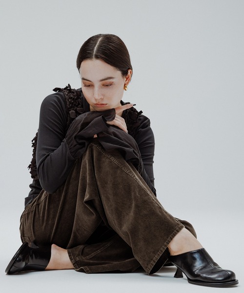 ADEAM 黒 ビジュー付きミュール　サイズ38 64320203433_C_1.jpg