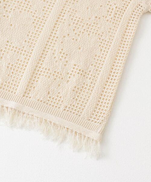 URBAN RESEARCH Sonny Label(アーバンリサーチサニーレーベル)の「フラワーメッシュサマーニットシャツ(シャツ/ブラウス・レディース・ラベンダー/オフホワイト/チャコールグレー・FREE)」の9枚目の写真