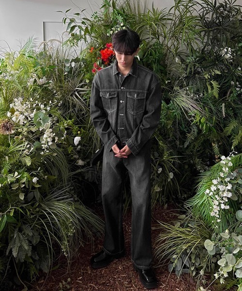 NOWLE(ノウル)の「【NOWLE】ヴィンテージ ウォッシュ デニム ショート ジャケット(デニムジャケット・メンズ・ブラック・X-LARGE/MEDIUM/LARGE)」の18枚目の写真