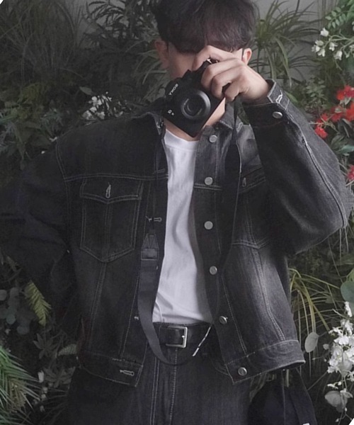 NOWLE(ノウル)の「【NOWLE】ヴィンテージ ウォッシュ デニム ショート ジャケット(デニムジャケット・メンズ・ブラック・X-LARGE/MEDIUM/LARGE)」の20枚目の写真