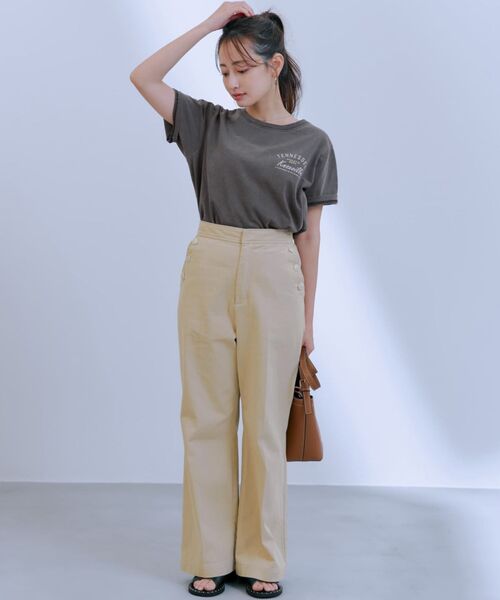 COHINA(コヒナ)の「セミフレアステッチマリンパンツ 【低身長・小柄女性】(その他パンツ・レディース・グリーン/ベージュ/ネイビー・XS-Short/XS-Regular/S-Short/S-Regular)」の7枚目の写真