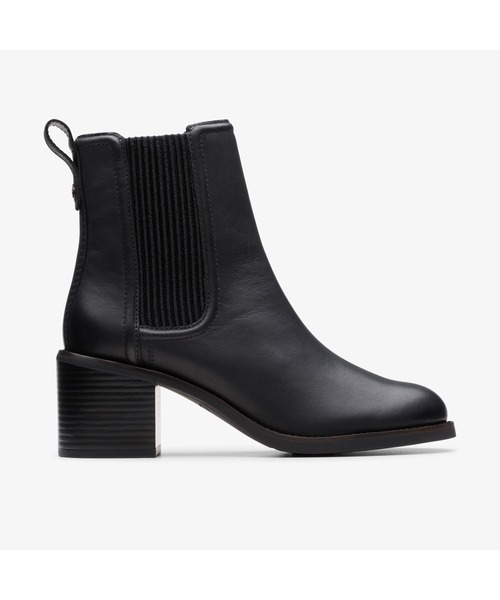 Clarks(クラークス)の「Chamberly Top / チャンベリートップ(ブラックレザー)(ブーツ・レディース・ブラック・UK3/UK3.5/UK4/UK4.5/UK5/UK5.5/UK6)」の1枚目の写真