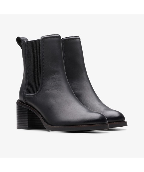 Clarks(クラークス)の「Chamberly Top / チャンベリートップ(ブラックレザー)(ブーツ・レディース・ブラック・UK3/UK3.5/UK4/UK4.5/UK5/UK5.5/UK6)」の4枚目の写真