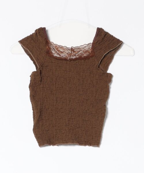 almo(アルモ)の「【LAMPOON】フレンチスリーブトップス(その他トップス・レディース・アイボリー/モカ・SMALL/MEDIUM/LARGE)」の11枚目の写真