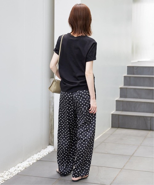 SLOBE IENA プリントサテンイージーパンツ　レオパードパンツ SLOBE IENA プリントサテンイージーパンツ レオパードパンツ