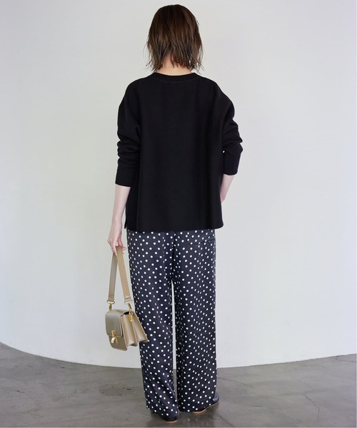 SLOBE IENA（スローブイエナ）の「《WEB限定/追加2》プリントサテンイージーパンツ（その他パンツ・レディース・キャメル/ブラック・FREE）」の19枚目の写真