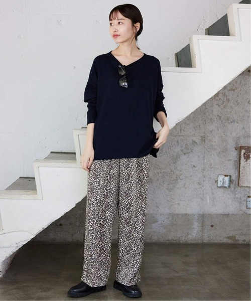 WEB限定/追加2》プリントサテンイージーパンツ（その他パンツ）｜SLOBE