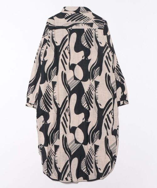 antiqua(アンティカ)の「モノトーン柄シャツワンピース(シャツワンピース・レディース・ブラック系その他・ONESIZE)」の18枚目の写真