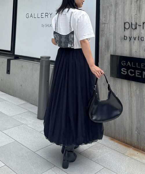 Lui's（ルイス）の「チュールバルーンスカート（スカート・レディース・チャコールグレー/ブラック/アイボリー・FREE）」の13枚目の写真