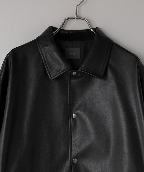 LFM(U)】フェイクレザーコーチジャケット 571329（ライダース