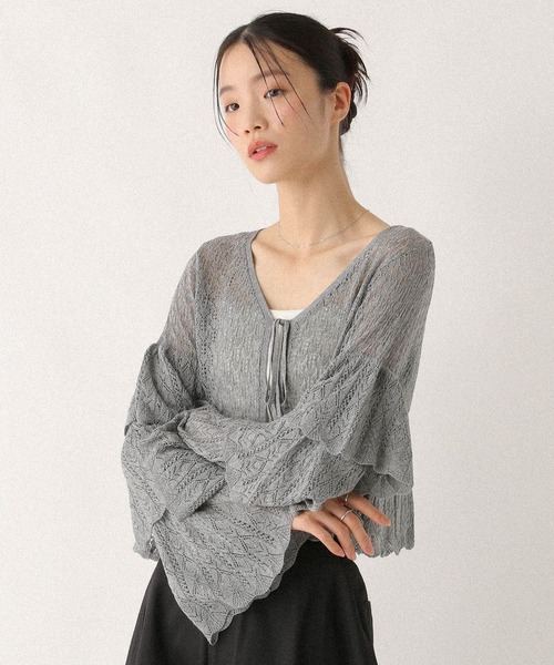 撮って出し Heather（ヘザー）の「Esther Kim×Heather キラキラカーディガン