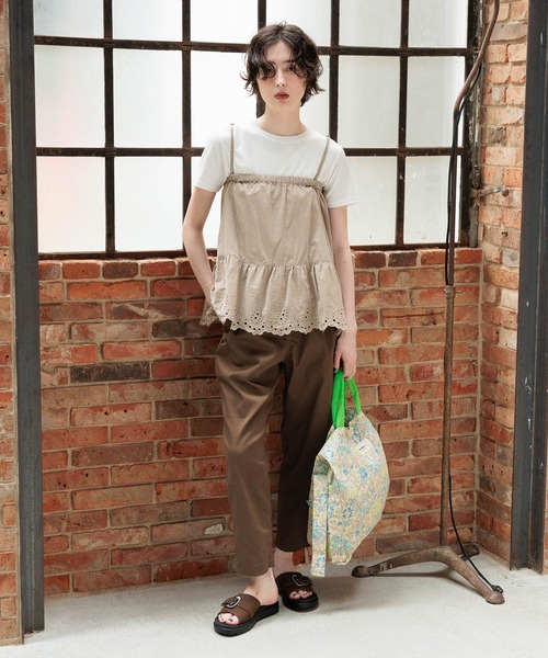 niko and...（ニコアンド）の「2WAY刺繍キャミミニスカート（スカート・レディース・ブラウン/ライトグレー/ブラック・FREE）」の22枚目の写真